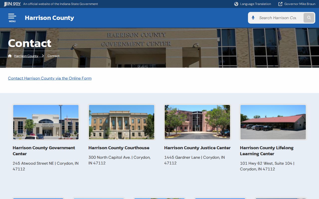Harrison County court docket office locations